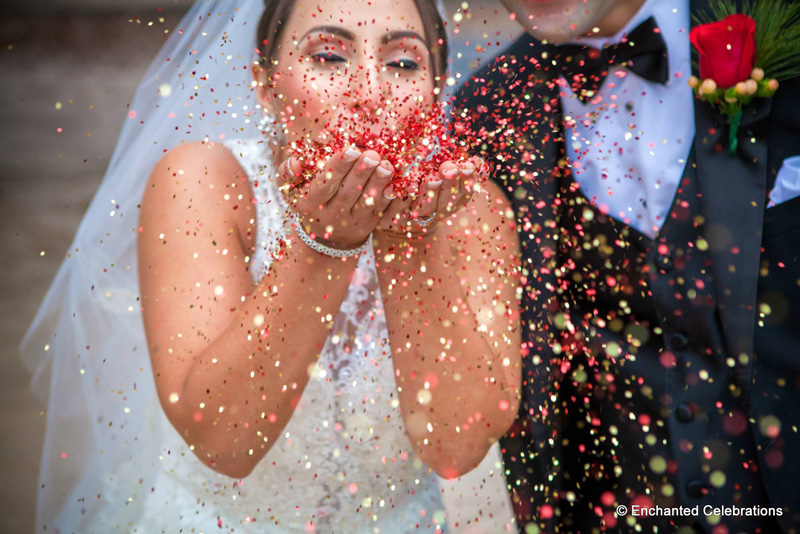 Glitter photo idea from NJ wedding