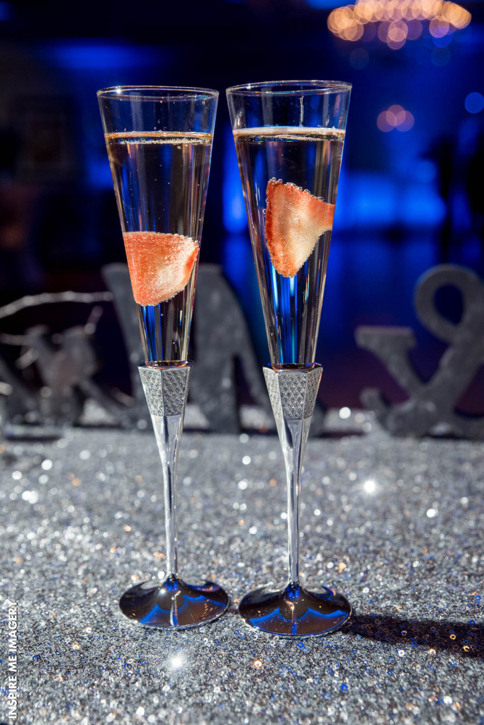 Champagne flute photos are a popular choice at NJ wedding venues