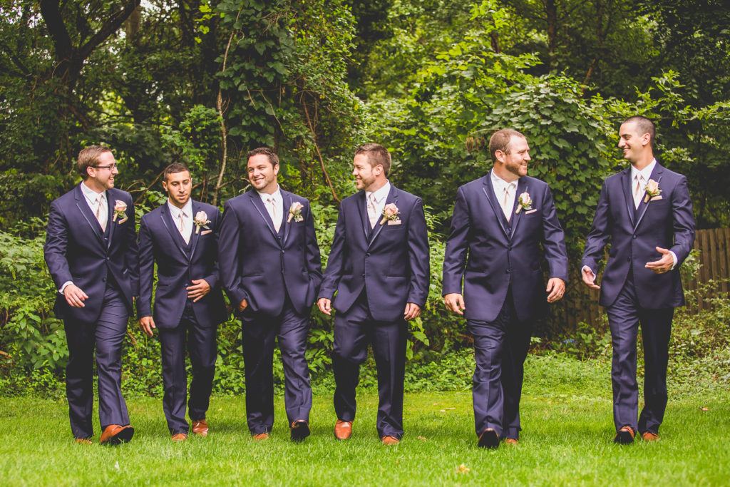 navy groomsmen suits
